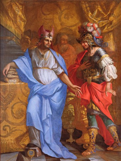 Meeting between Abraham and Melchizedek by French School